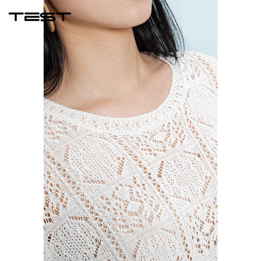 夏上新显瘦不挑身材薄款透气宽松慵懒风针织衫1262069 商品图2