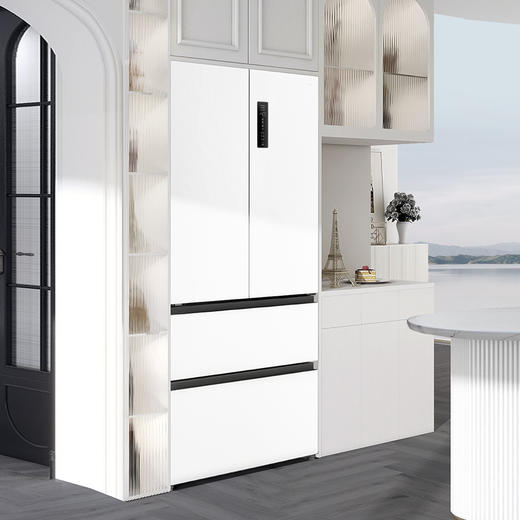 TCL大无界466升T9法式多门四开门58cm超薄零嵌入式底部散热双净味冰箱 R466T9-DQ 商品图10