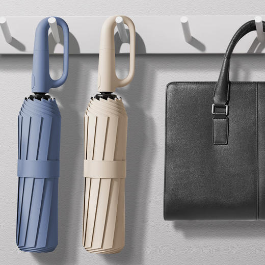 【全自动环扣雨伞】一秒开合 72骨 便携加大加厚加固挂钩折叠晴雨两用！ 商品图2