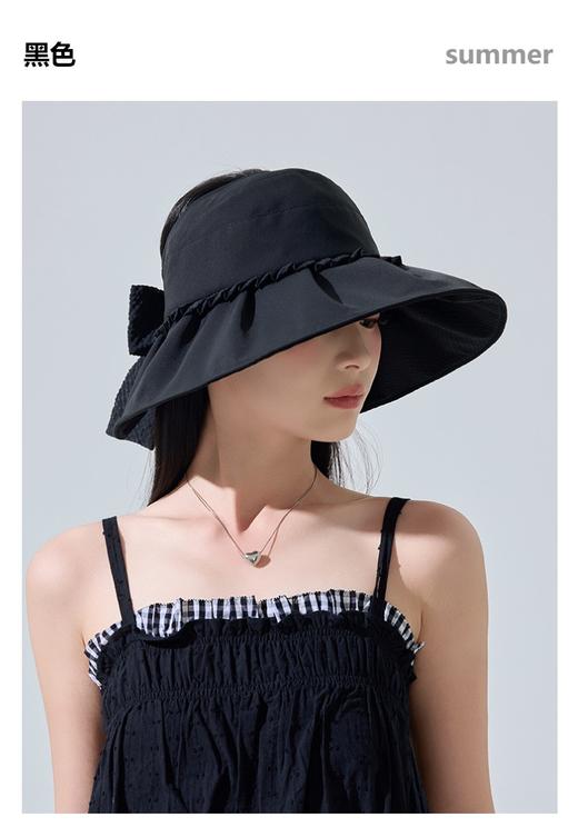 防晒帽春夏新款减龄花边空顶帽JC3479 商品图2