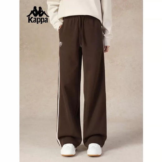 MJ| Kappa卡帕背靠背2025新品秋季简约直筒裤针织裤运动休闲长裤女款 商品图0