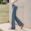 森柔|商场同款森马牛仔裤女夏分割长裤2026新款显瘦显腿长喇叭裤 商品缩略图1
