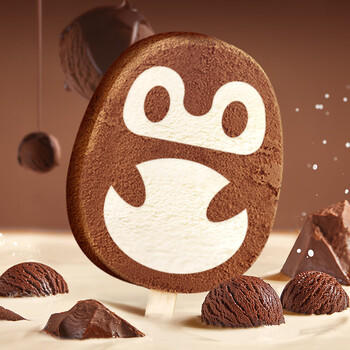 零度企鹅牛乳黑巧克力口味冰淇淋50g/支*4支 甜品冰激凌雪糕 /水饮冲调 /冰淇淋 /棒支冰淇淋 商品图3