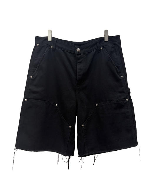 男款毛边休闲短裤he009 商品图0