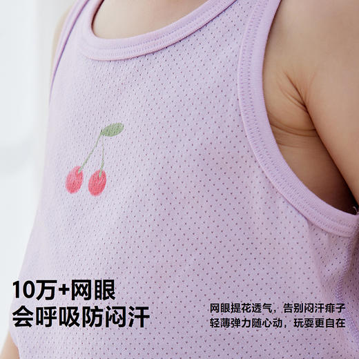 【2件装】迷你巴拉男女童宝宝纯棉背心网眼透气海洋风打底2026夏 商品图2