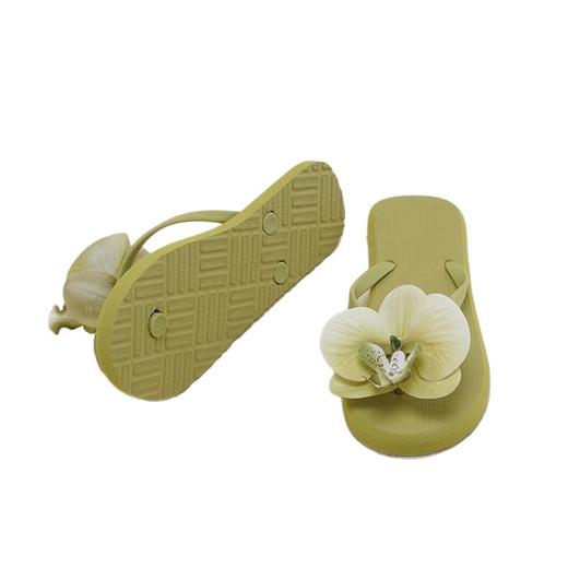 【防滑耐磨！材质轻盈】沙滩鞋韩风时尚人字拖外穿女饰品人字夹脚海边拖鞋森系兰花人字拖。xb 商品图3