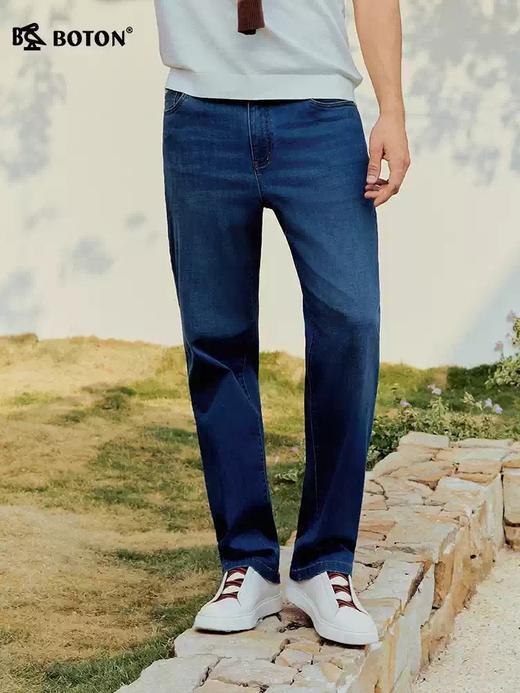 波顿男士春夏季自在舒展 弯袋直筒牛仔裤ME997126 商品图1