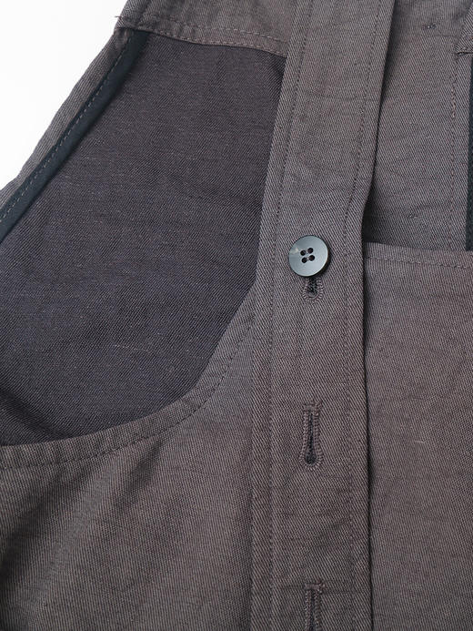 松弛感拉满！深棕色收腰系带阔腿背带裤 夏季宽松显瘦垂感休闲连体裤 商品图4