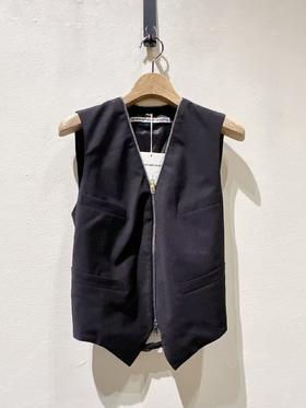 女款拉链背心外套he002