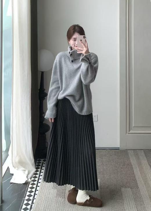 【门店同款】ENJOY冬季拼接翻领针织上衣 168993675 商品图2