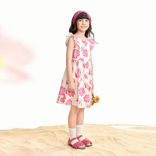 【实体店同款】女童连衣裙夏季新款安奈儿童装AG623146 商品图3