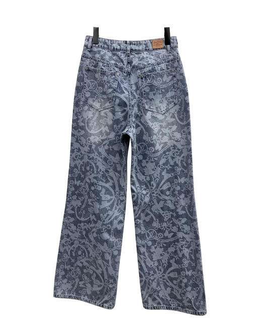 女款印花牛仔长裤la 商品图1