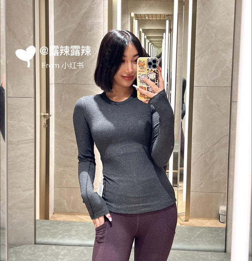 越南产正品Lu家Hold Tight 女士修身圆领长袖衫041001 商品图1