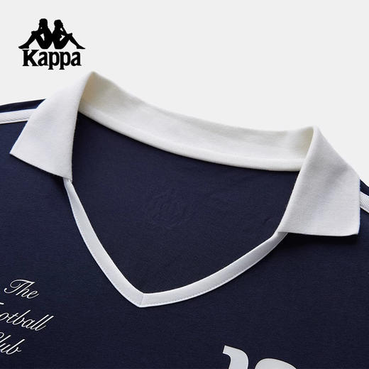 XY｜Kappa卡帕背靠背短袖t恤女2025新款夏季翻领polo衫运动休闲上衣
k0f62pd02-906 商品图1