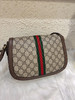 GUCCI Ophidia 乌木色 老花拼皮 中号 邮差包 商品缩略图1