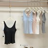 老米优品🎈3-5天。2件包邮！贴身温柔小云朵~☁《天丝莱赛尔+绵羊毛 一体式纯色吊带背心》自带胸垫设计！DD260410A 商品缩略图3