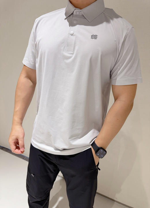 410-1 两棵树 压胶工艺 速干排湿抗菌 男士翻领短袖 跑量特价 商品图4