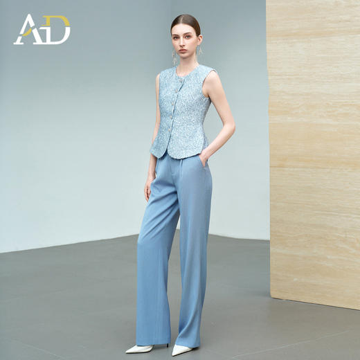 AD高级感小香风马甲套装女夏2026新款超火穿搭巨好看漂亮两件套装 商品图3