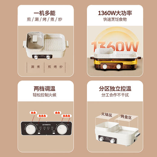 多功能电火锅/烤刷一体机 商品图4