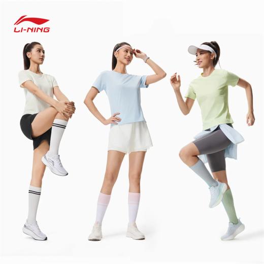 李宁女子反光速干透气短袖T恤ATSW144 商品图2