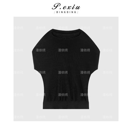 04-3潘依绣丁丁宠粉【浪漫续曲】100%天丝干爽细腻小飞袖针织上衣D406 商品图1