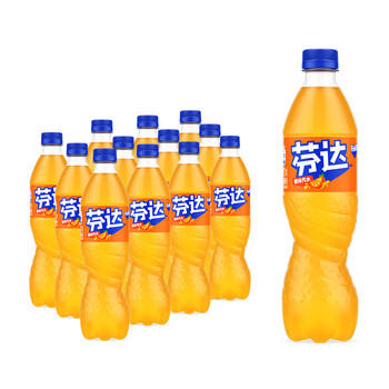 可口可乐（Coca-Cola）芬达 Fanta 橙味 碳酸饮料 500/600ml*12瓶 整箱装随机发货 商品图1