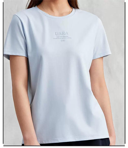 MJ｜Kappa卡帕新款运动短袖女夏休闲正肩T恤半袖上衣K0E42TD43-8657 商品图1