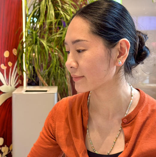 长版银镀金配件项链 商品图0