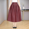 丁摩 真丝老料香云纱款100%桑蚕丝高腰通勤洋气优雅半身裙2516 商品缩略图1