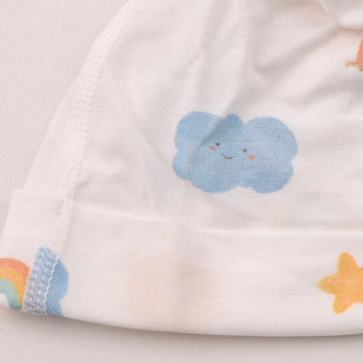 棉果果夏季新品男童女童防蚊5A抗菌新生儿莫代尔出生帽M205500400136 商品图2