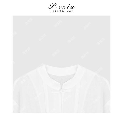 04-3潘依绣丁丁宠粉100%麻新中式国风设计高级感衬衫外套 T2505 商品图2