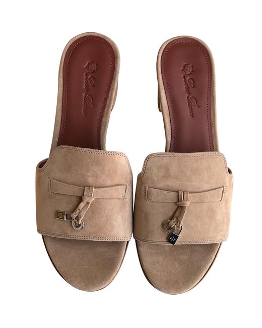 女款吊坠中跟拖鞋zh015 商品图1