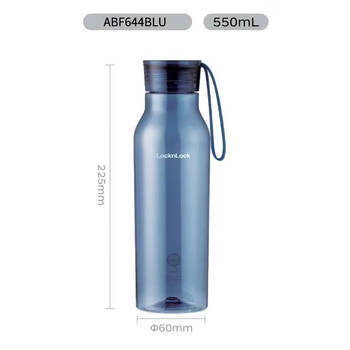 乐扣乐扣（LOCK&LOCK）夏季运动水杯简约塑料杯户外便携水壶男女学生杯子蓝色550ML 商品图8