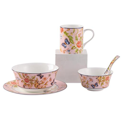 【AYNSLEY/安斯丽】温莎小屋花园系列一人食5件套 粉色 商品图3