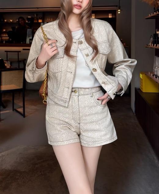 女款logo提花短裤zh 商品图3