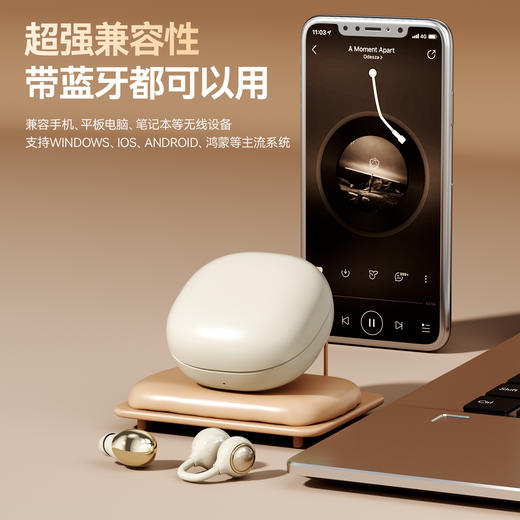 BYOUNGER二合一无线蓝牙双耳机 双耳机设计 自带化妆镜 定向传声 高清通话 大师级调音 商品图9