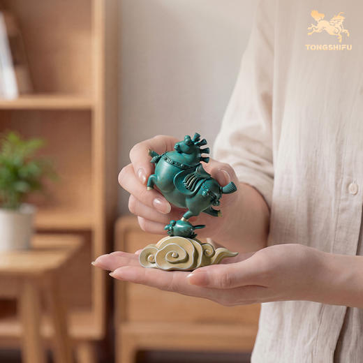 铜师傅《乐踏云歌》国风马摆件 家居创意工艺品 装饰品乔迁礼物 商品图5