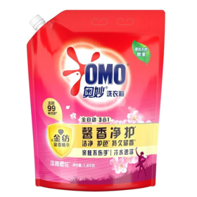 奥妙 馨香柔护淡雅樱花洗衣粉壶嘴装 1.8kg/袋