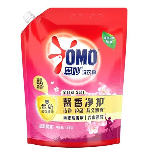 奥妙 馨香柔护淡雅樱花洗衣粉壶嘴装 1.8kg/袋 商品图0