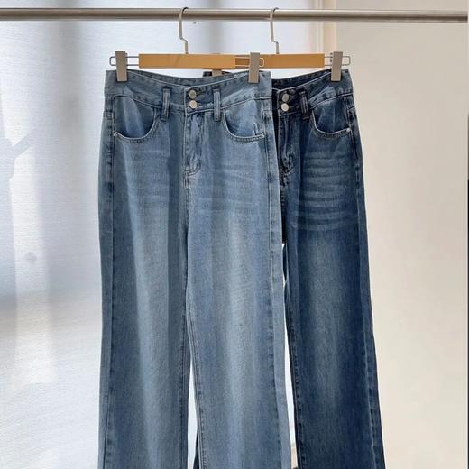 【99特惠】莱赛尔天丝牛仔裤 | 今年非常流行的窄版高腰阔腿裤，顺滑垂顺，显高显瘦【白色预售7-10天】 商品图7