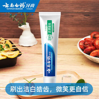 云南白药经典系列牙膏 护龈减轻牙龈问题 洁齿亮白清新口气冬青香型165g 商品图0