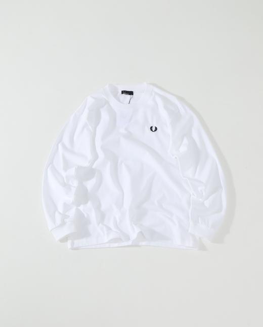麦穗fred perry 经典百搭长袖圆领套头长袖T恤 商品图5