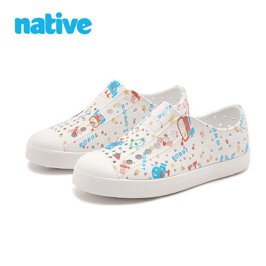 【2026native】儿童洞洞鞋jefferson孩童印花沙滩凉鞋透气鞋 商品图5