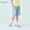棵初26年夏季新款亲子中大女童经典单宁牛仔短裤蓝色亲肤宽松裤子 商品缩略图0