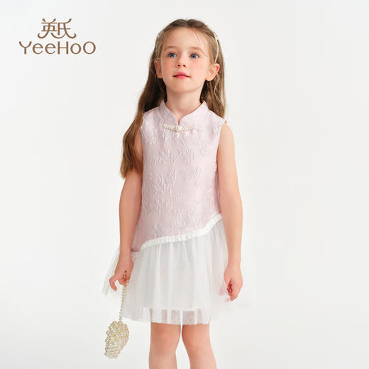 【英氏】【90-140】女童无袖国风新中式连衣裙 商品图8