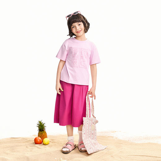 【实体店同款】女童短袖针织衫夏季新款安奈儿童装AG621237 商品图3