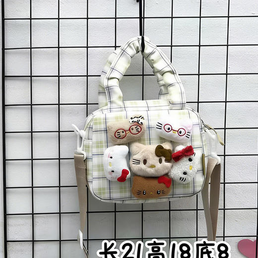 格纹猫咪斜挎包手机包-纪念日百货门店同款170697701 商品图2