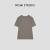 ROMI STUDIO 百搭宽松圆领休闲纯色简约打底短袖T恤女RWCRSM1715 商品缩略图1