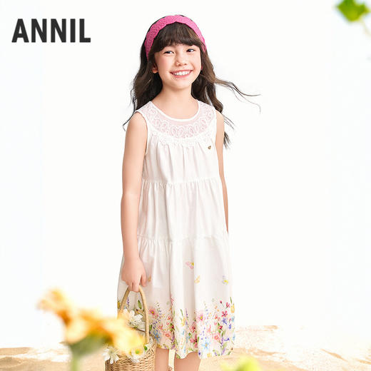【实体店同款】女童无袖连衣裙夏季新款安奈儿童装AG623148 商品图0