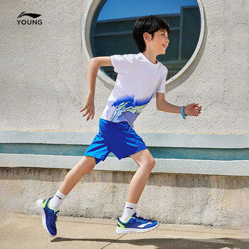 李宁童鞋儿童跑步鞋男大童简约舒适柔软轻盈透气运动鞋37YKFR024-21 商品图8